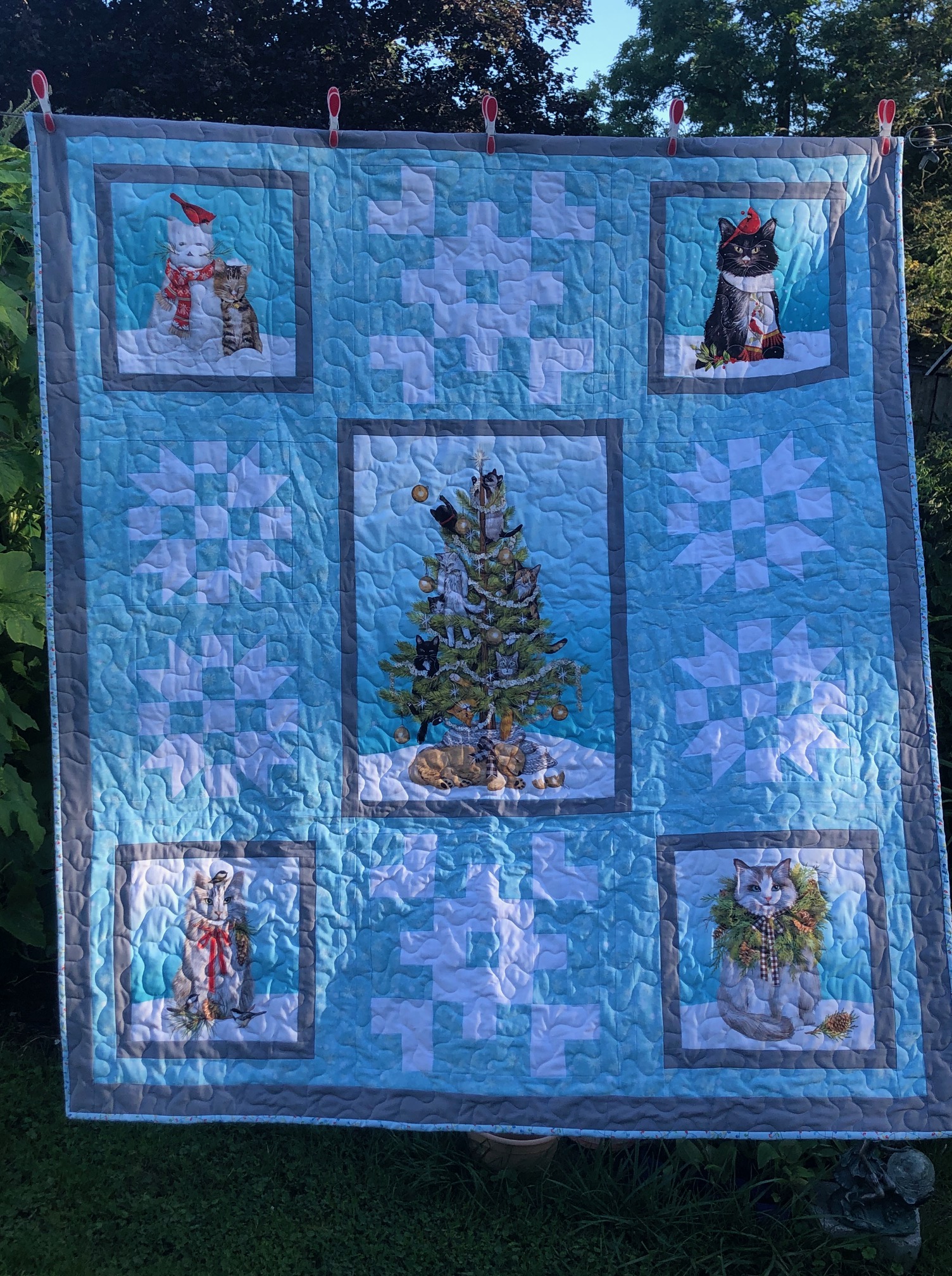 FO: Oh Catmas Tree – Wandering Cat Studio